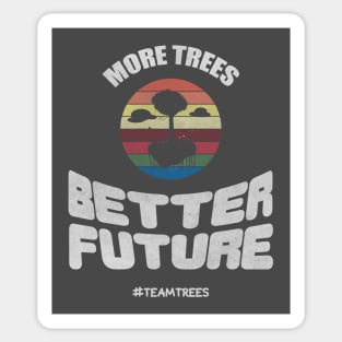 Awesome Vintage Floating Tree #teamtrees Sticker